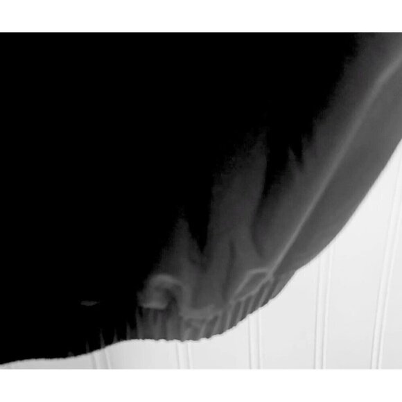 Dryjoys Footjoys Mens LG 1/2 Zip Snap Kangaroo Pocket Black Tan S/S Wind Shirt - Picture 4 of 16